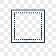 Selection vector icon isolated on transparent background, Selection logo design