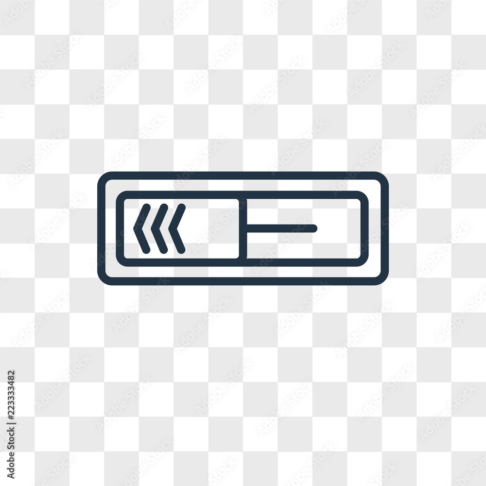 Poster switch vector icon isolated on transparent background, switch logo design