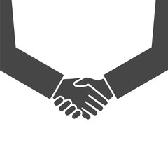 Business agreement handshake or friendly handshake, Partnership icon 