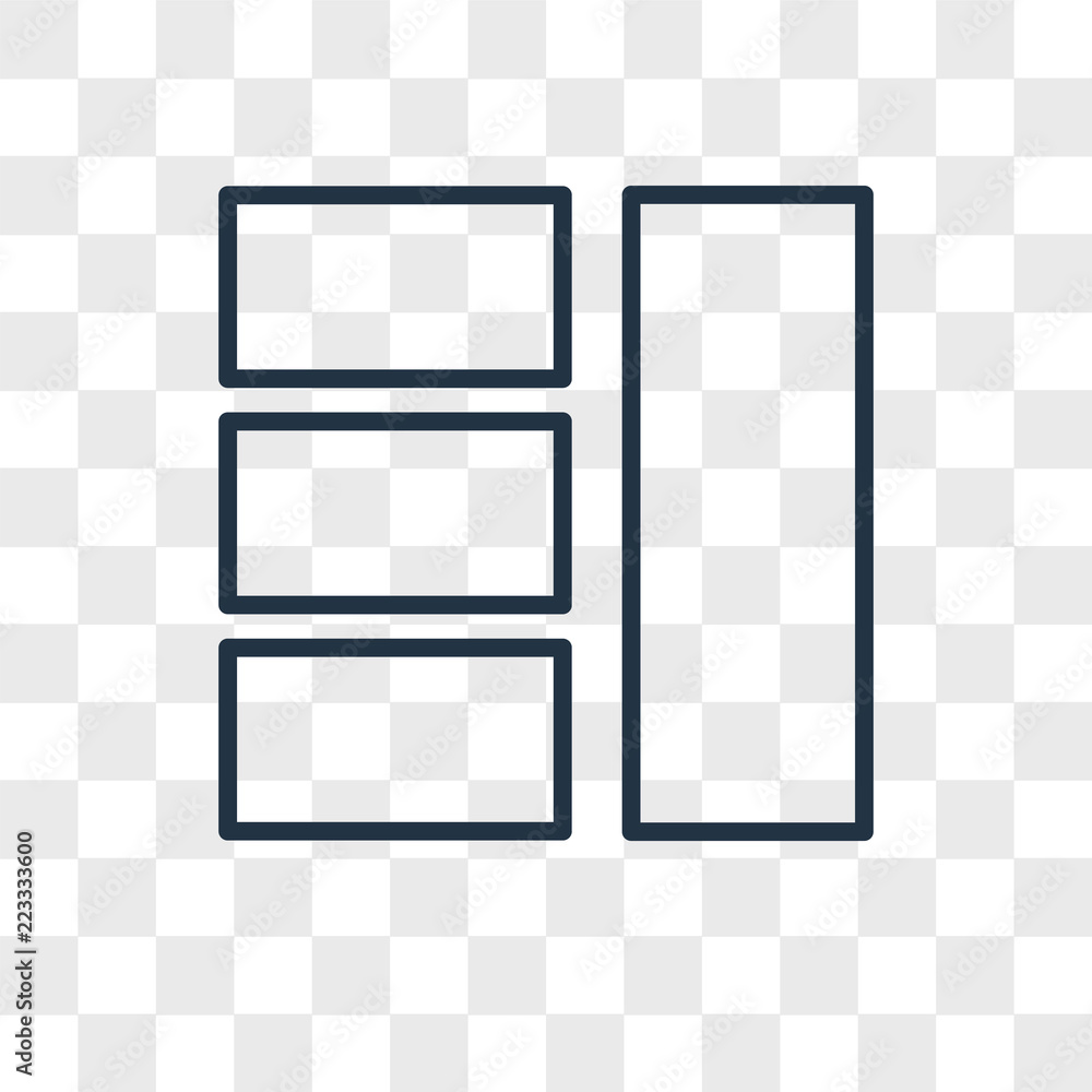 Poster layout vector icon isolated on transparent background, layout logo design
