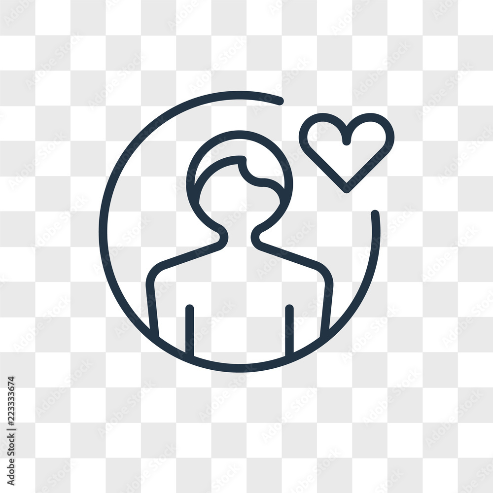Poster user vector icon isolated on transparent background, user logo design