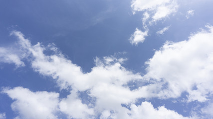 Beautiful blue sky clouds on background, with copy space for your text..
