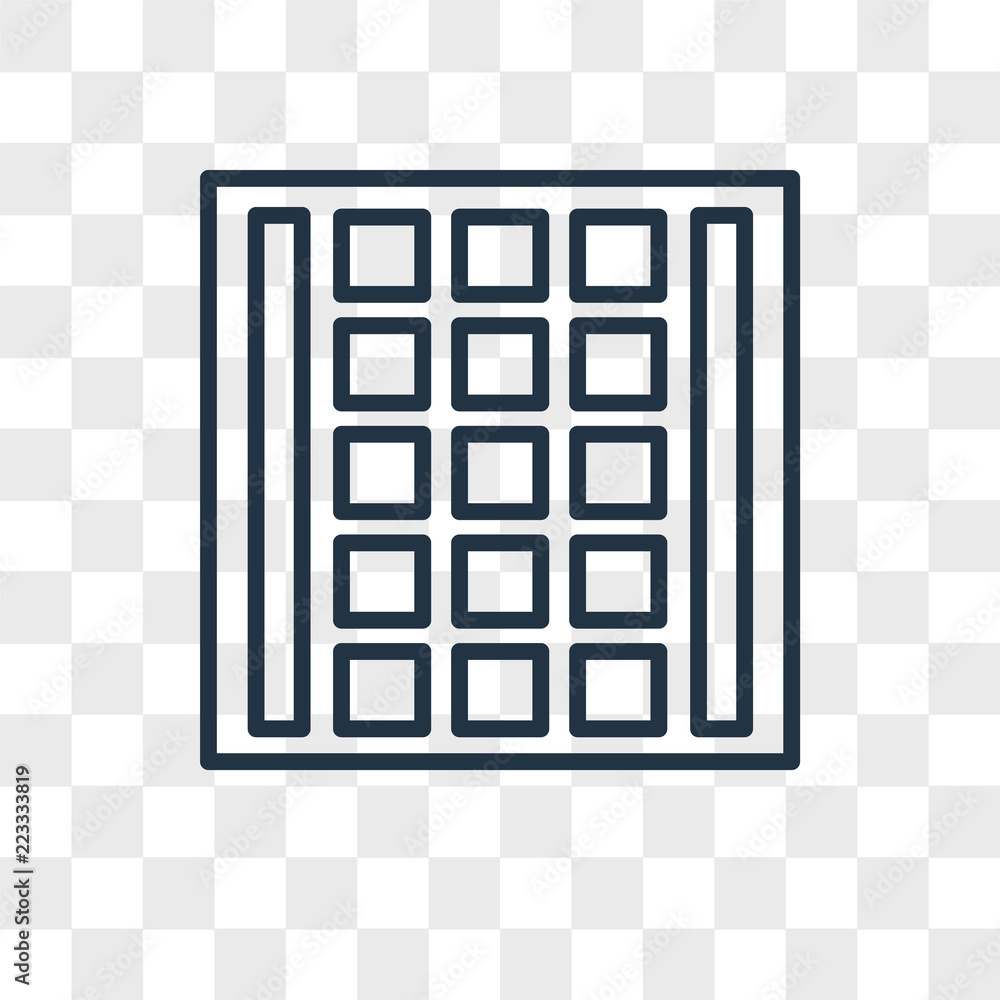 Poster thumbnails vector icon isolated on transparent background, thumbnails logo design