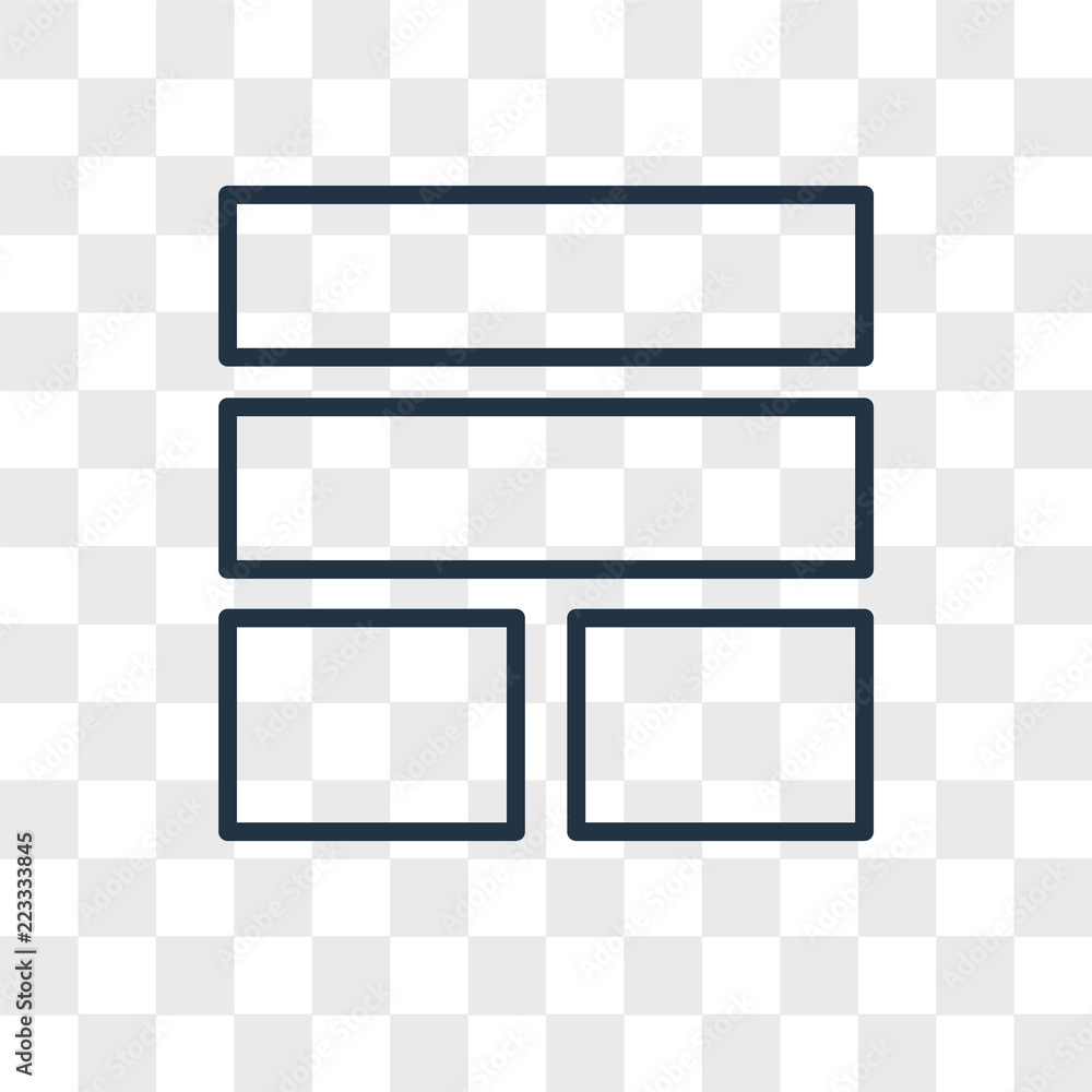 Poster layout vector icon isolated on transparent background, layout logo design