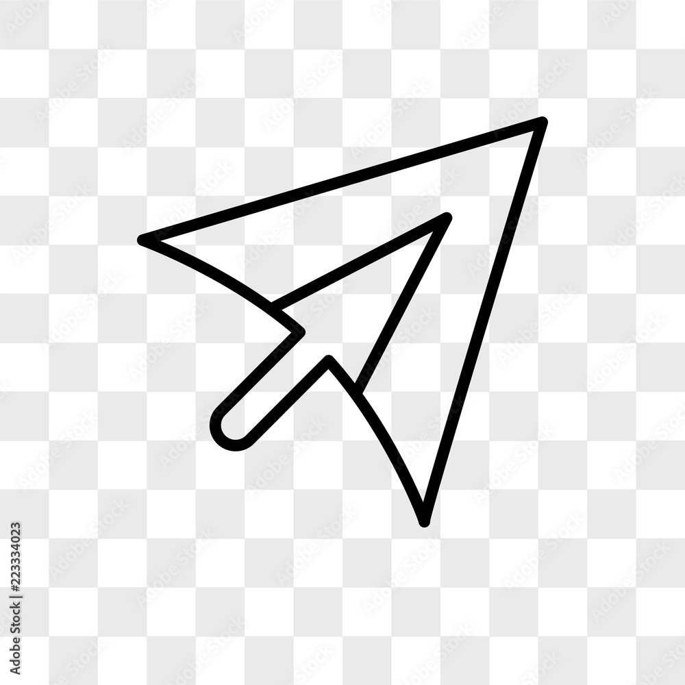 Poster cursor vector icon isolated on transparent background, cursor logo design
