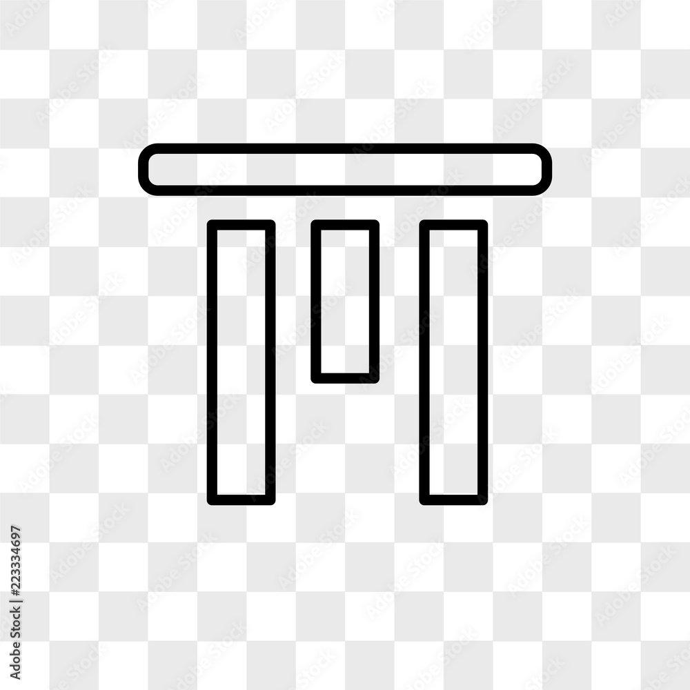 Poster top alignment vector icon isolated on transparent background, top alignment logo design