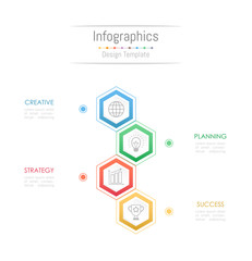 Infographic design elements for your business data with 4 options, parts, steps, timelines or processes. Vector Illustration.