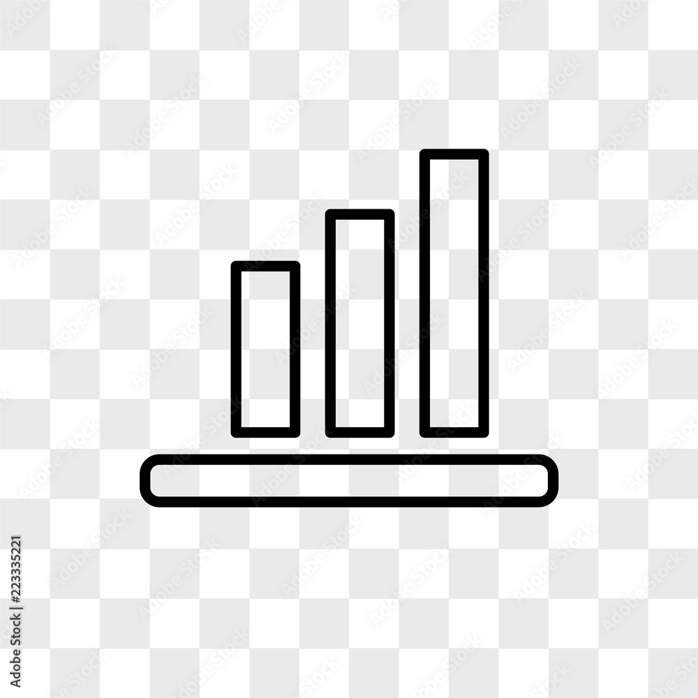 Poster alignment vector icon isolated on transparent background, alignment logo design