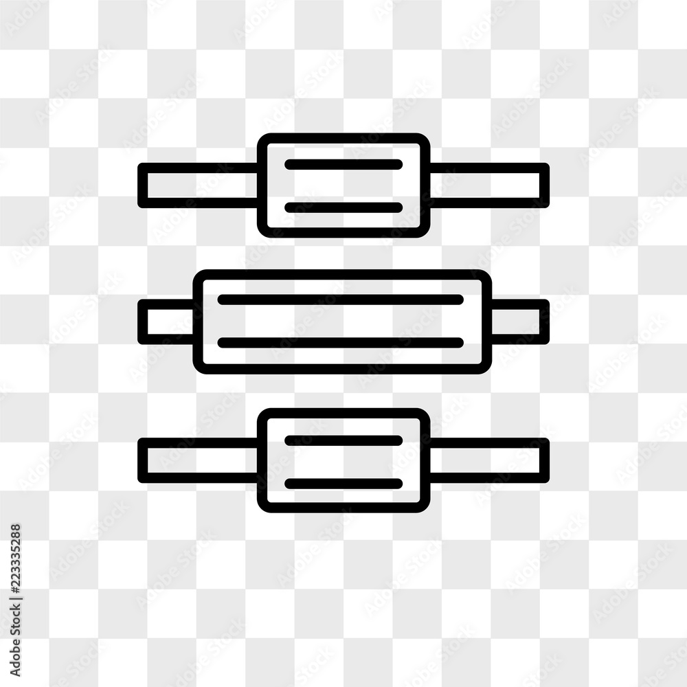 Poster vertical alignment vector icon isolated on transparent background, vertical alignment logo design