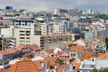 Budynki w Lizbonie, Portugalia - obrazy, fototapety, plakaty