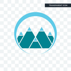 mont vector icon isolated on transparent background, mont logo design