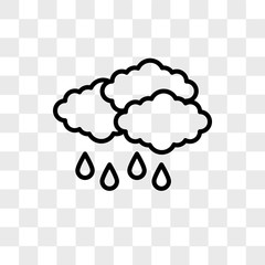 Cloud vector icon isolated on transparent background, Cloud logo design