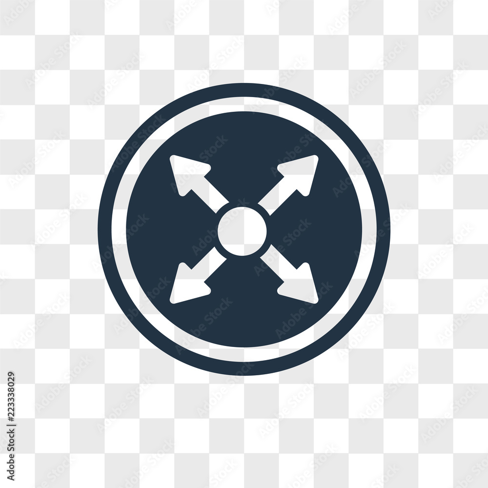 Poster fullscreen vector icon isolated on transparent background, fullscreen logo design