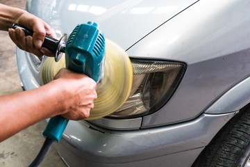 Car Polisher Auto Polishing Machine With Bonnet Pad