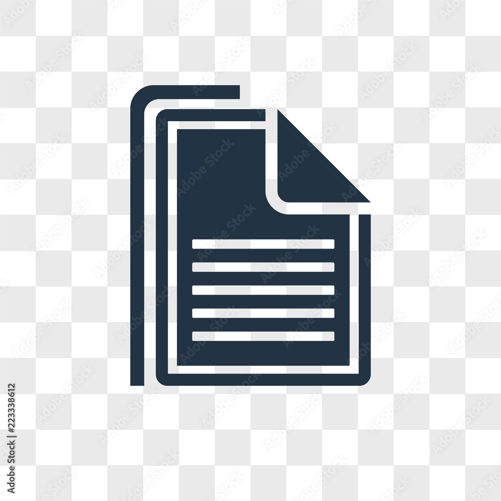 Poster task vector icon isolated on transparent background, task logo design