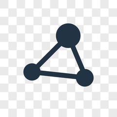 Graph vector icon isolated on transparent background, Graph logo design