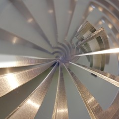 Metal construction abstract