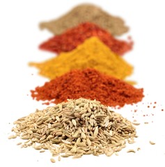 Ground spices spice isolated spices variety of spices close-up
