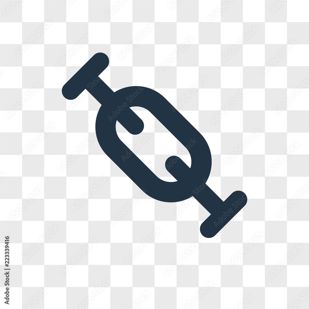 Poster link vector icon isolated on transparent background, link logo design