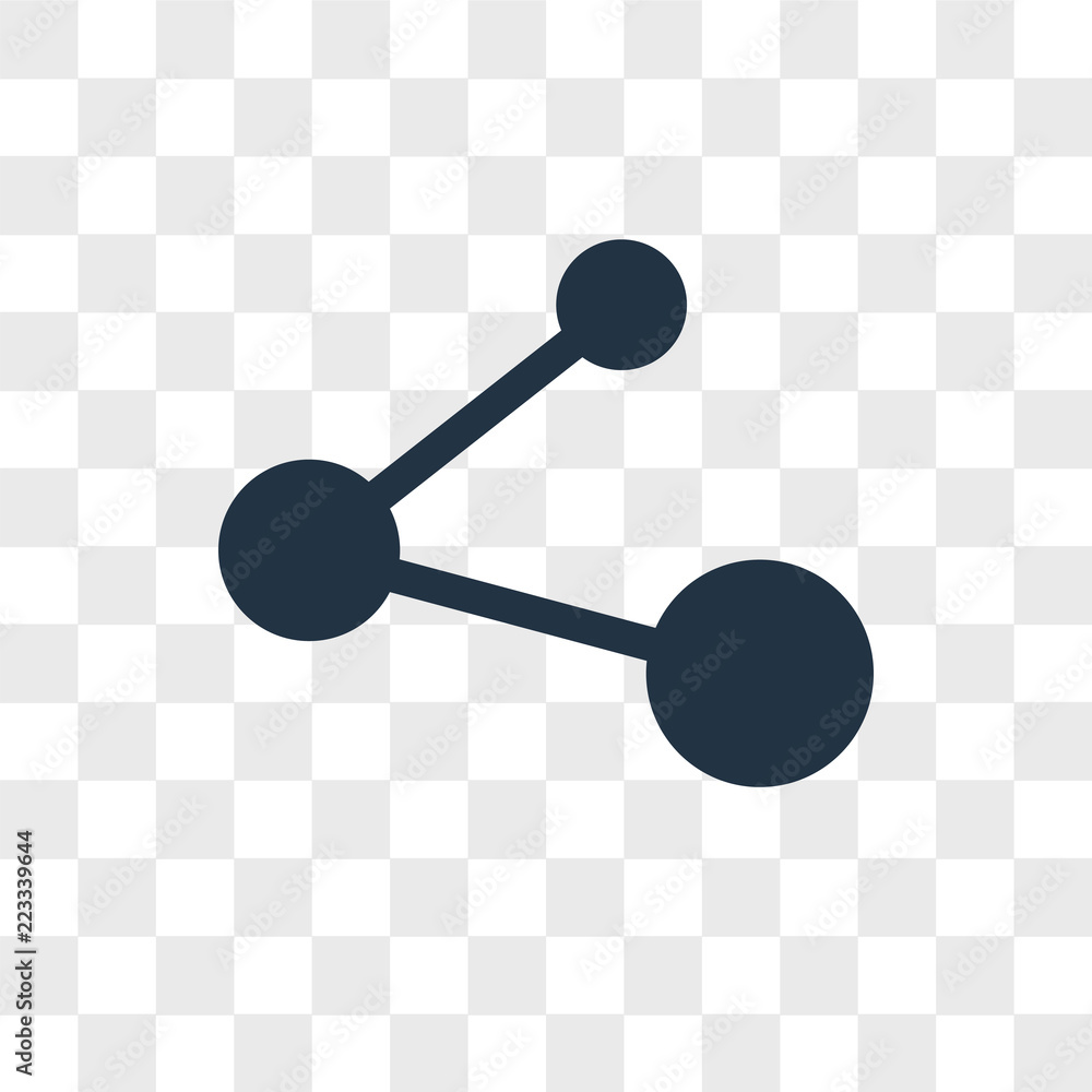 Poster nodes vector icon isolated on transparent background, nodes logo design