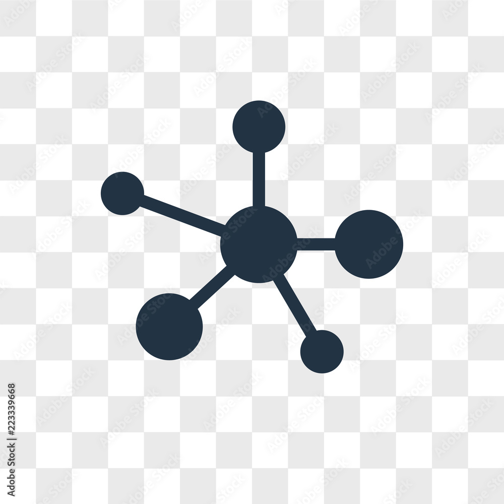 Poster nodes vector icon isolated on transparent background, nodes logo design