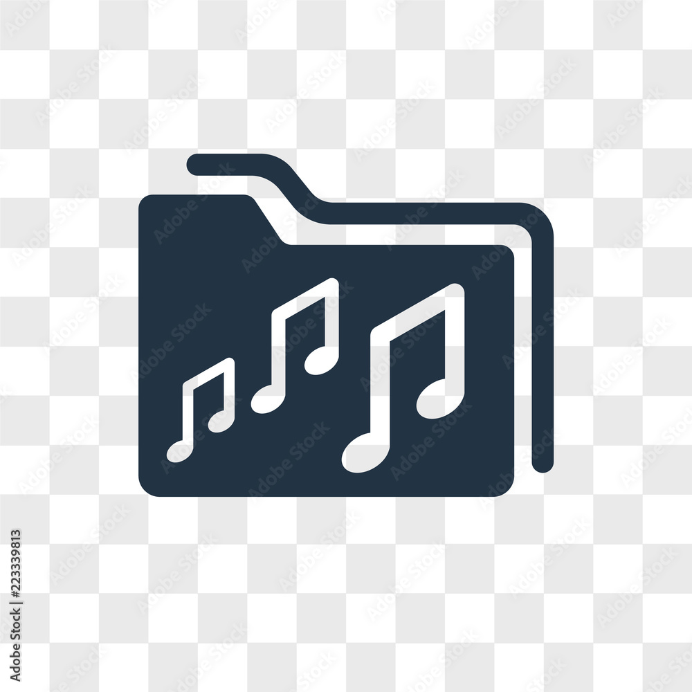 Poster folder vector icon isolated on transparent background, folder logo design
