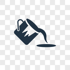 Paint bucket vector icon isolated on transparent background, Paint bucket logo design