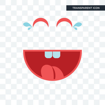 Laugh Vector Icon Isolated On Transparent Background, Laugh Logo Design