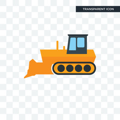 dozer vector icon isolated on transparent background, dozer logo design © VectorGalaxy