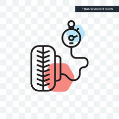 Wheel vector icon isolated on transparent background, Wheel logo design