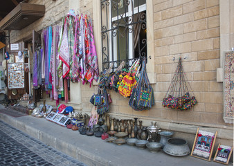 Antique and souvenir shop in Baku