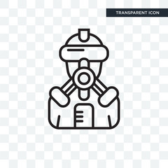 Suit vector icon isolated on transparent background, Suit logo design