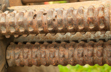 Metal rusty circles 