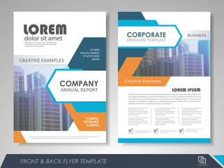 Brochure layout design template
