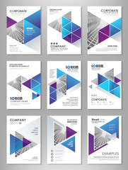 Brochure template design set