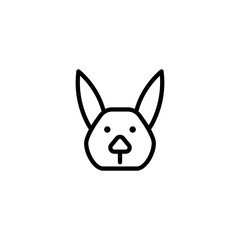 Fototapeta na wymiar rabbit icon vector