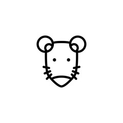 rat icon vector
