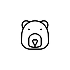 bear icon vector