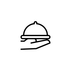 Fototapeta premium serve icon vector