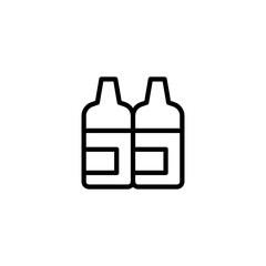 sauce bottle  icon vector