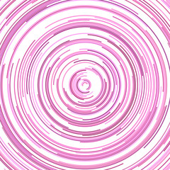 Naklejka premium Pink psychedelic abstract background - vector design from pink curved stripes