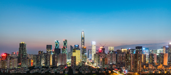 shenzhen skyline at night