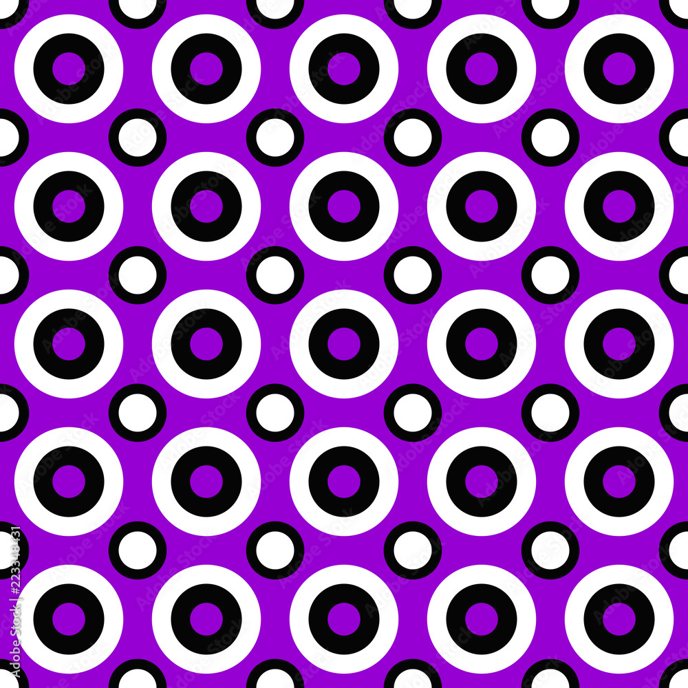 Poster abstract seamless circle pattern background design - color vector graphic