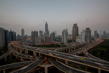 Fototapeta na wymiar asia city with traffic