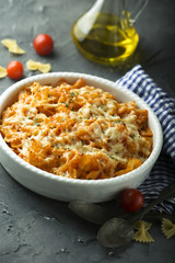 Homemade pasta bake