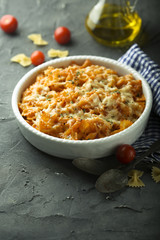 Homemade pasta bake