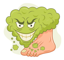 Cartoon stinky feet