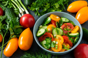 a fresh vegetable salad