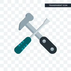 Tools vector icon isolated on transparent background, Tools logo design