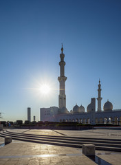Fototapeta na wymiar Sheikh Zayed bin Sultan Al Nahyan Grand Mosque, Abu Dhabi, United Arab Emirates